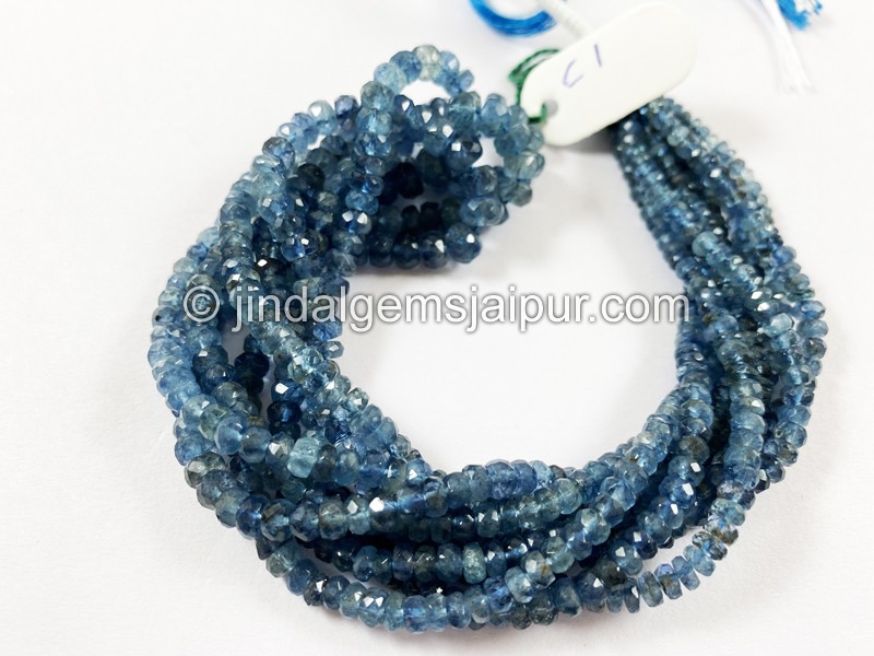 Santa Maria Aquamarine Faceted Roundelle Beads